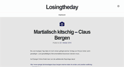 Desktop Screenshot of losingtheday.com