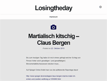 Tablet Screenshot of losingtheday.com